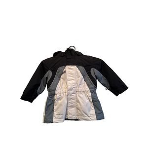 Lands End Kids Winter Jacket Full Zip Up Long Sleeve Hooded, Black Size 3T‎